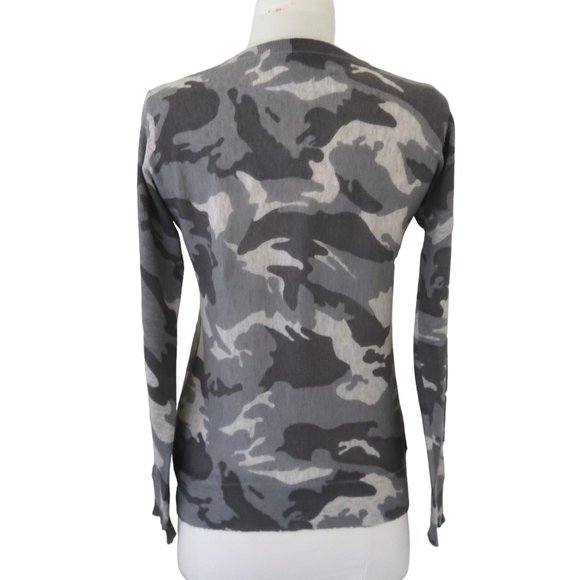 ZADIG & VOLTAIRE Camo print Cashmere sweater sz XS - Picture 2 of 7